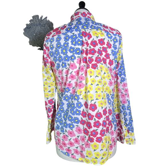 Talbots Floral Button Down Small - Picture 4 of 5